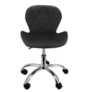 Cadeira Slim Office Estofada Base Giratória Cromada