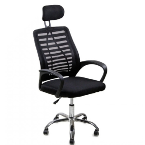Cadeira Escritório Diretor Oficial Tela Mesh com Encosto De Cabeça